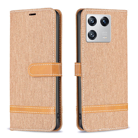 Custodia Portafoglio In Pelle Cover con Supporto B16F per Xiaomi Mi 13 Pro 5G Oro