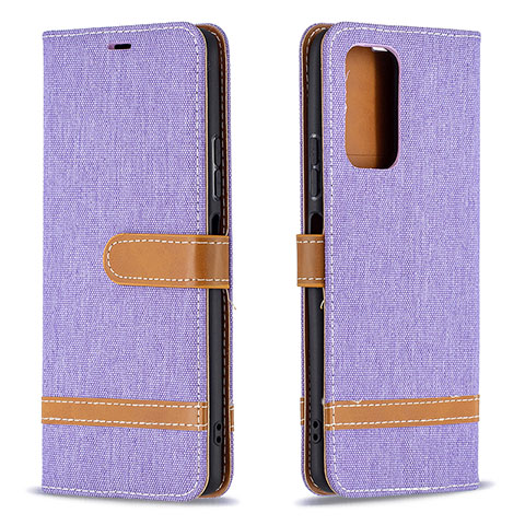 Custodia Portafoglio In Pelle Cover con Supporto B16F per Xiaomi Redmi Note 10 Pro 4G Lavanda