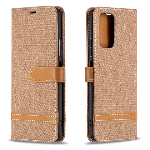 Custodia Portafoglio In Pelle Cover con Supporto B16F per Xiaomi Redmi Note 10 Pro 4G Oro