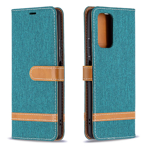 Custodia Portafoglio In Pelle Cover con Supporto B16F per Xiaomi Redmi Note 10 Pro Max Verde