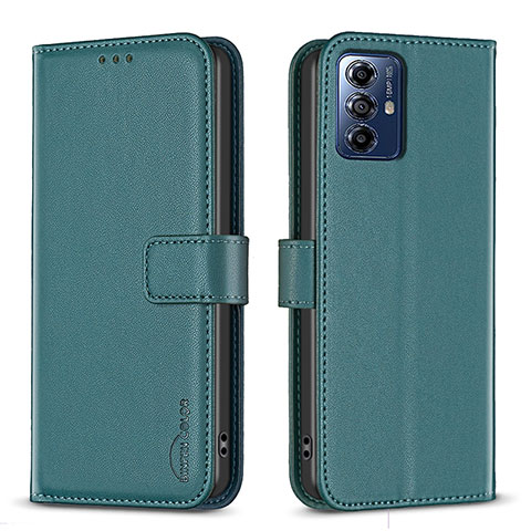 Custodia Portafoglio In Pelle Cover con Supporto B17F per Motorola Moto G Power (2022) Verde