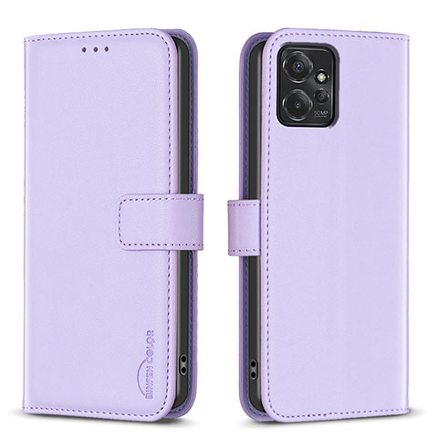 Custodia Portafoglio In Pelle Cover con Supporto B17F per Motorola Moto G Power 5G (2023) Lavanda