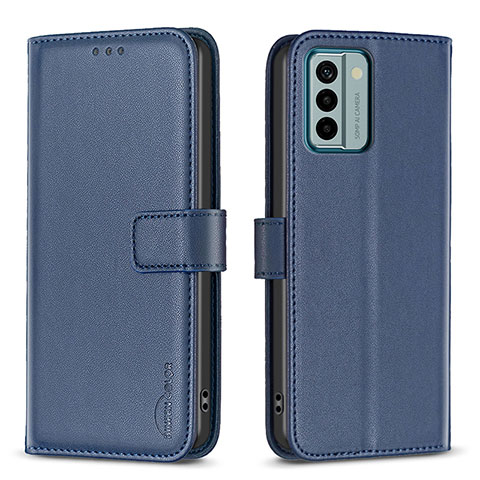 Custodia Portafoglio In Pelle Cover con Supporto B17F per Nokia G22 Blu