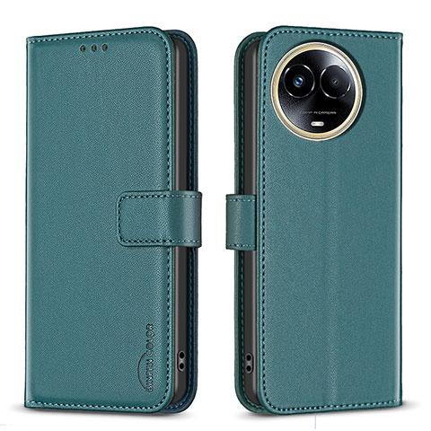 Custodia Portafoglio In Pelle Cover con Supporto B17F per Realme V50 5G Verde