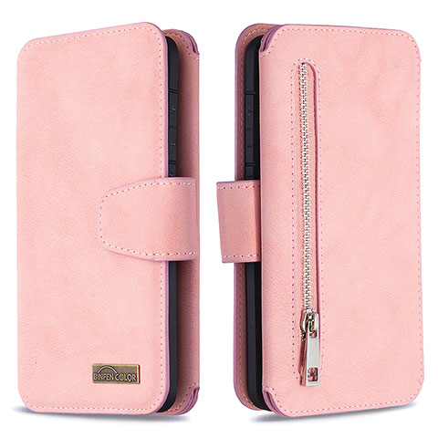 Custodia Portafoglio In Pelle Cover con Supporto B18F per Samsung Galaxy S20 5G Oro Rosa