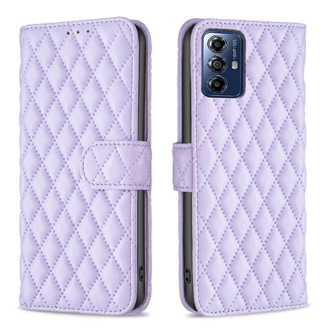 Custodia Portafoglio In Pelle Cover con Supporto B19F per Motorola Moto G Play Gen 2 Viola