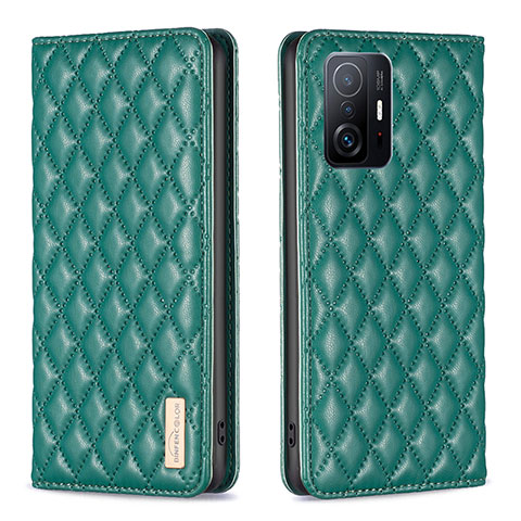 Custodia Portafoglio In Pelle Cover con Supporto B19F per Xiaomi Mi 11T 5G Verde