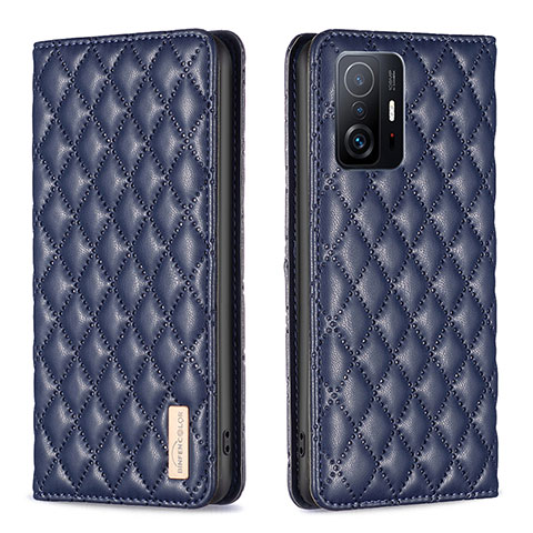 Custodia Portafoglio In Pelle Cover con Supporto B19F per Xiaomi Mi 11T Pro 5G Blu