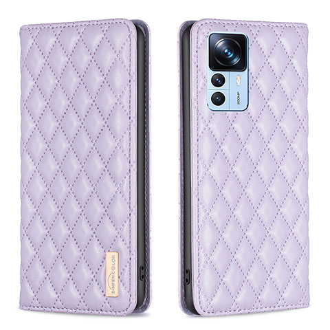 Custodia Portafoglio In Pelle Cover con Supporto B19F per Xiaomi Mi 12T 5G Viola