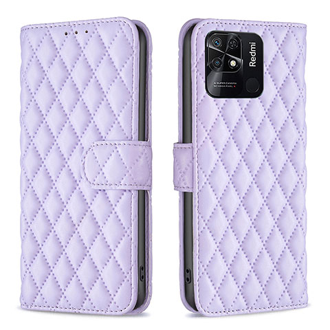 Custodia Portafoglio In Pelle Cover con Supporto B19F per Xiaomi Redmi 10 Power Viola