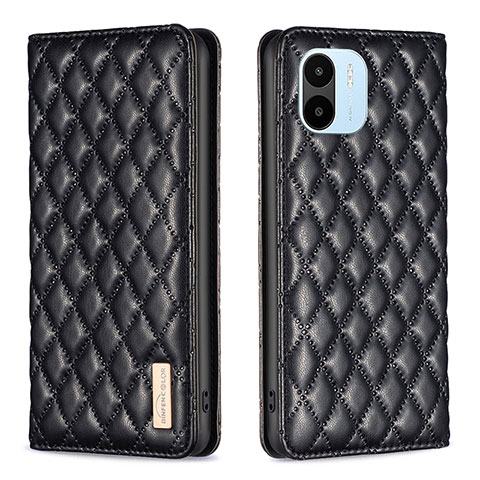 Custodia Portafoglio In Pelle Cover con Supporto B19F per Xiaomi Redmi A2 Nero