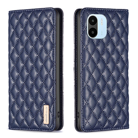 Custodia Portafoglio In Pelle Cover con Supporto B19F per Xiaomi Redmi A2 Plus Blu