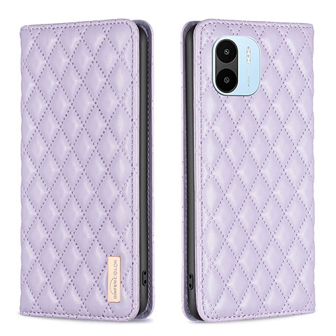 Custodia Portafoglio In Pelle Cover con Supporto B19F per Xiaomi Redmi A2 Plus Viola