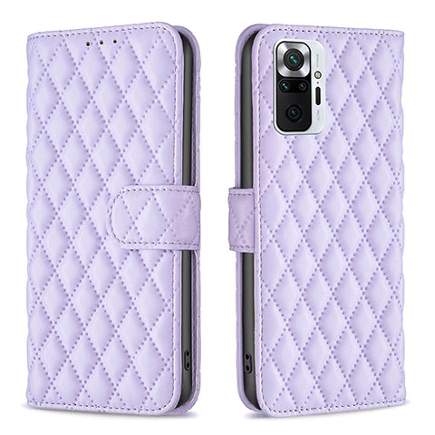 Custodia Portafoglio In Pelle Cover con Supporto B19F per Xiaomi Redmi Note 10 Pro 4G Viola