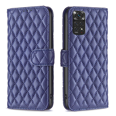 Custodia Portafoglio In Pelle Cover con Supporto B19F per Xiaomi Redmi Note 11 4G (2022) Blu