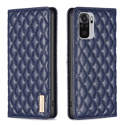 Custodia Portafoglio In Pelle Cover con Supporto B19F per Xiaomi Redmi Note 11 SE India 4G Blu