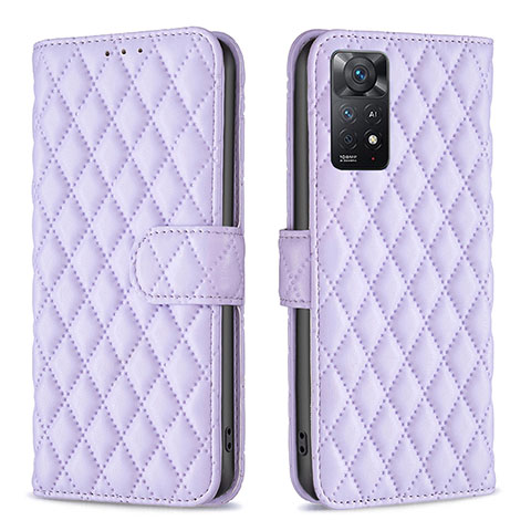 Custodia Portafoglio In Pelle Cover con Supporto B19F per Xiaomi Redmi Note 12 Pro 4G Viola