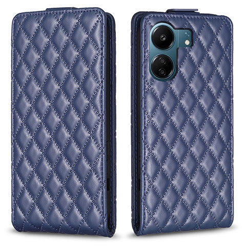 Custodia Portafoglio In Pelle Cover con Supporto B20F per Xiaomi Poco C65 Blu