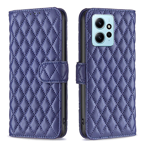 Custodia Portafoglio In Pelle Cover con Supporto B20F per Xiaomi Redmi Note 12 4G Blu