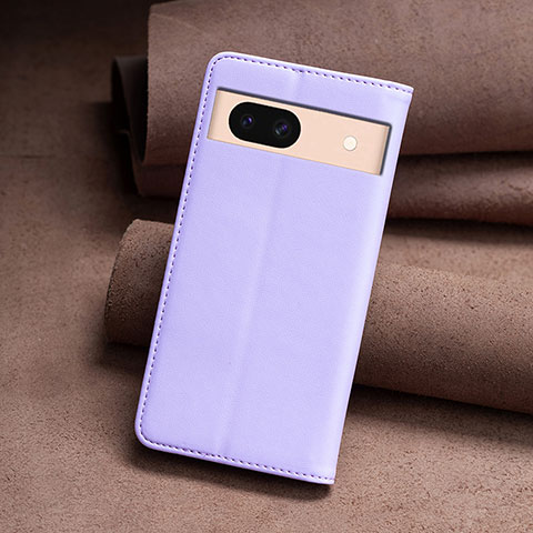 Custodia Portafoglio In Pelle Cover con Supporto B22F per Google Pixel 8a 5G Lavanda