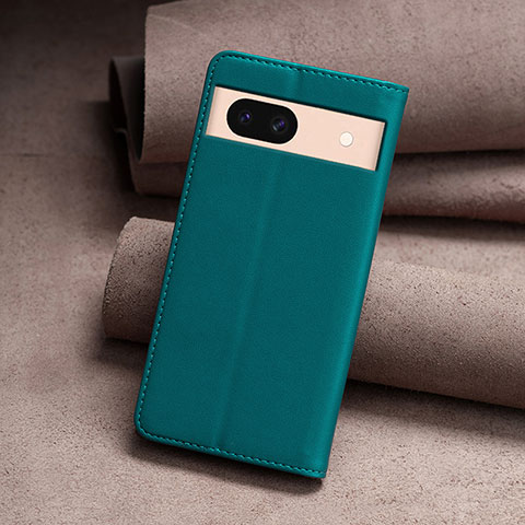 Custodia Portafoglio In Pelle Cover con Supporto B22F per Google Pixel 8a 5G Verde