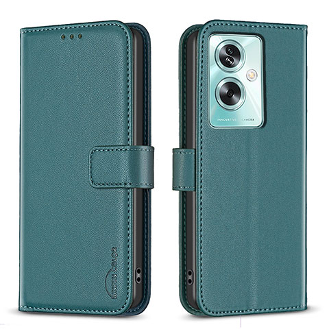 Custodia Portafoglio In Pelle Cover con Supporto B22F per Oppo A2 5G Verde