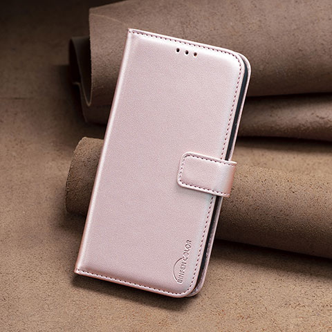 Custodia Portafoglio In Pelle Cover con Supporto B22F per Xiaomi Redmi Note 12 4G Oro Rosa