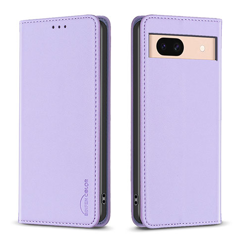 Custodia Portafoglio In Pelle Cover con Supporto B23F per Google Pixel 8a 5G Lavanda