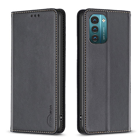 Custodia Portafoglio In Pelle Cover con Supporto B23F per Nokia G11 Nero