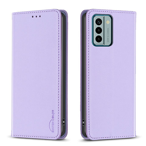 Custodia Portafoglio In Pelle Cover con Supporto B23F per Nokia G22 Lavanda