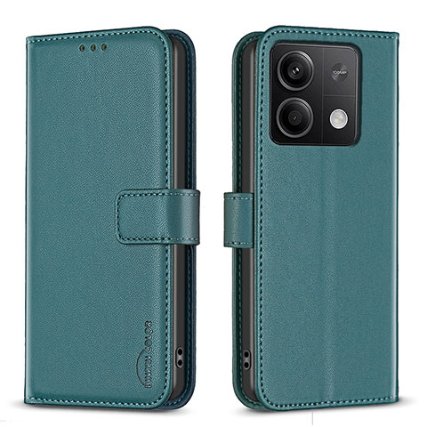 Custodia Portafoglio In Pelle Cover con Supporto B24F per Xiaomi Redmi Note 13 5G Verde