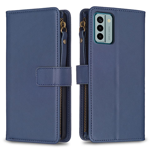 Custodia Portafoglio In Pelle Cover con Supporto B26F per Nokia G22 Blu