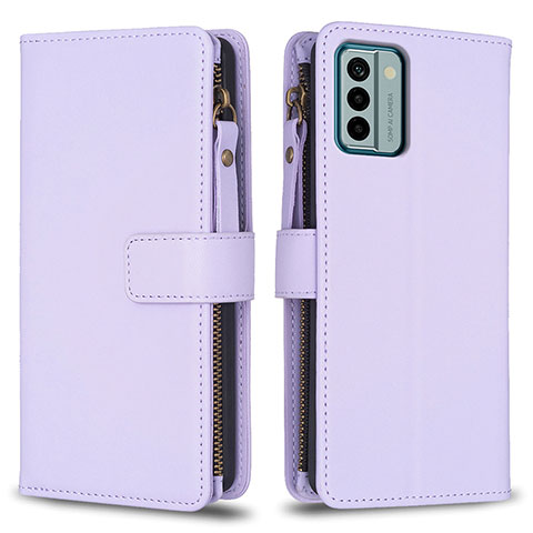 Custodia Portafoglio In Pelle Cover con Supporto B26F per Nokia G22 Lavanda