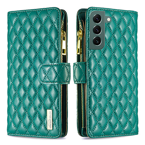 Custodia Portafoglio In Pelle Cover con Supporto BF1 per Samsung Galaxy S23 5G Verde