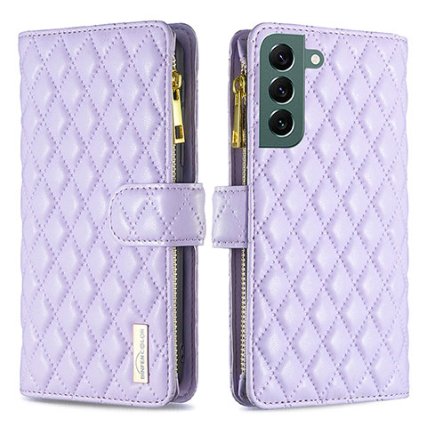 Custodia Portafoglio In Pelle Cover con Supporto BF1 per Samsung Galaxy S24 Plus 5G Viola