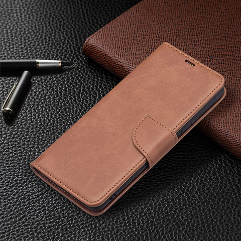 Custodia Portafoglio In Pelle Cover con Supporto BF1 per Xiaomi Redmi Note 10 Pro Max Marrone