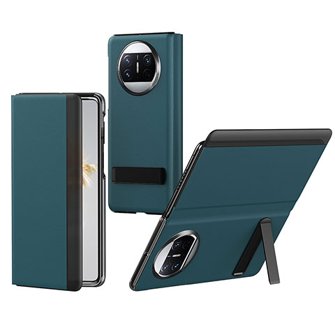 Custodia Portafoglio In Pelle Cover con Supporto BH2 per Huawei Mate X3 Verde