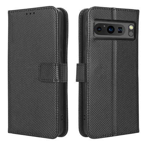 Custodia Portafoglio In Pelle Cover con Supporto BY1 per Google Pixel 8 Pro 5G Nero