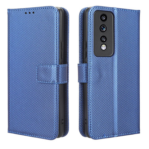 Custodia Portafoglio In Pelle Cover con Supporto BY1 per Huawei Honor 80 GT 5G Blu