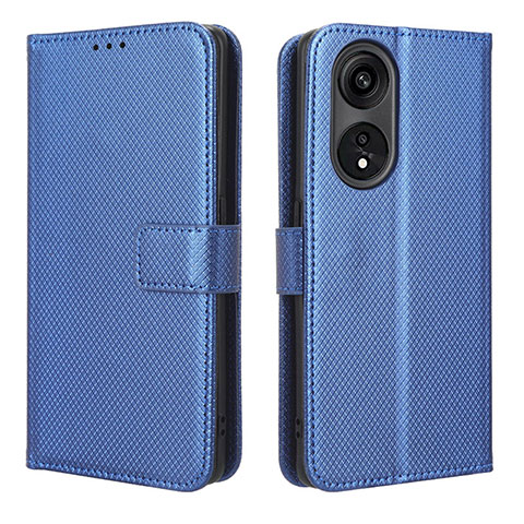 Custodia Portafoglio In Pelle Cover con Supporto BY1 per Huawei Honor X5 Plus Blu