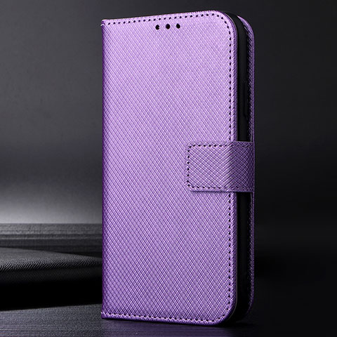 Custodia Portafoglio In Pelle Cover con Supporto BY1 per Nokia 6.3 Viola