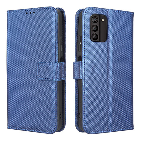 Custodia Portafoglio In Pelle Cover con Supporto BY1 per Nokia G100 Blu