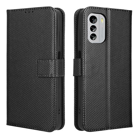 Custodia Portafoglio In Pelle Cover con Supporto BY1 per Nokia G60 5G Nero