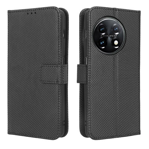 Custodia Portafoglio In Pelle Cover con Supporto BY1 per OnePlus Ace 2 5G Nero