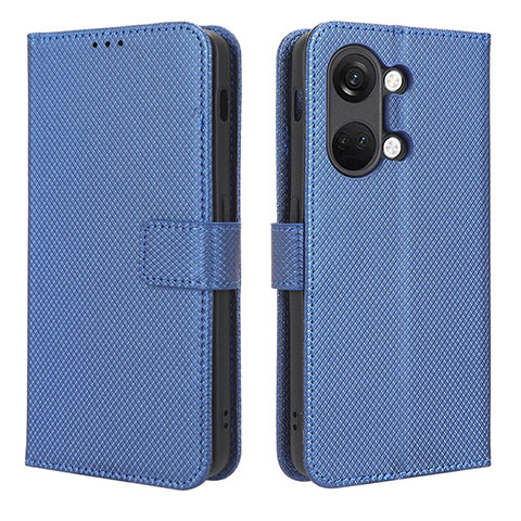 Custodia Portafoglio In Pelle Cover con Supporto BY1 per OnePlus Ace 2V 5G Blu