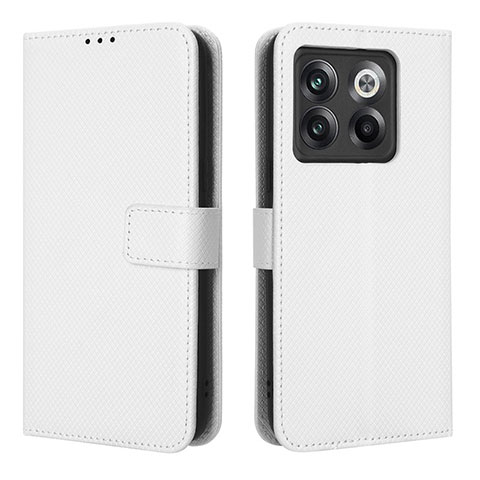 Custodia Portafoglio In Pelle Cover con Supporto BY1 per OnePlus Ace Pro 5G Bianco