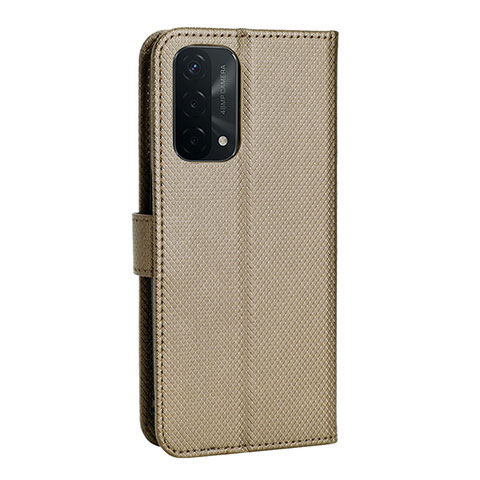 Custodia Portafoglio In Pelle Cover con Supporto BY1 per OnePlus Nord N200 5G Marrone