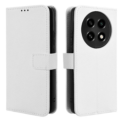 Custodia Portafoglio In Pelle Cover con Supporto BY1 per Oppo A2 Pro 5G Bianco