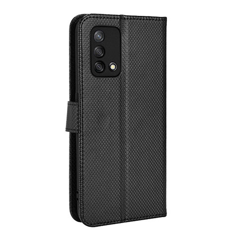 Custodia Portafoglio In Pelle Cover con Supporto BY1 per Oppo A74 4G Nero