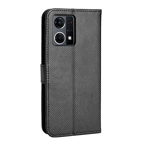 Custodia Portafoglio In Pelle Cover con Supporto BY1 per Oppo F21 Pro 4G Nero